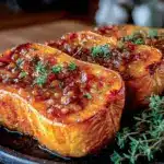 Butternut-Kürbis aus dem Ofen mit Honig-Feta - featured image