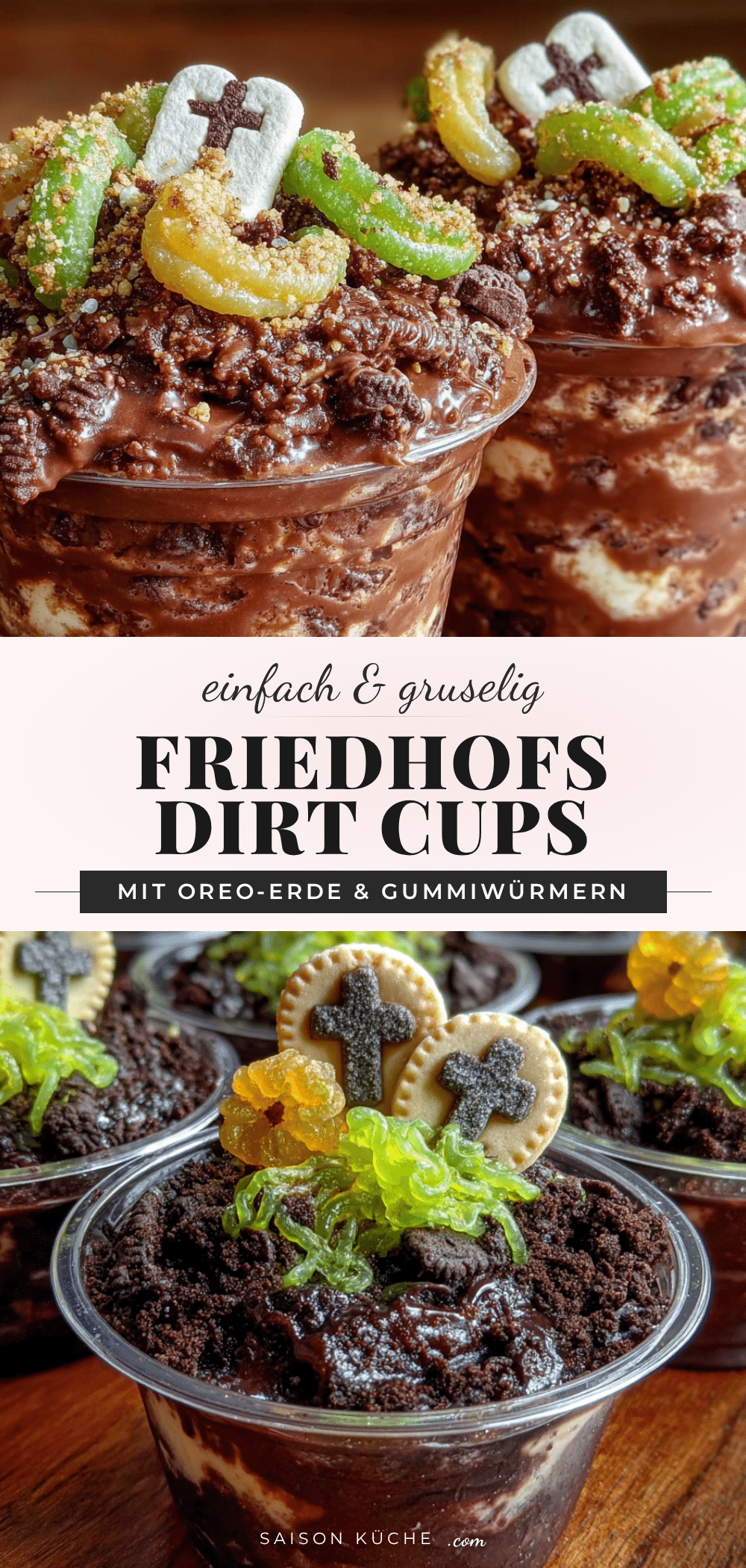 Einfache Friedhofs-Dirt-Cups recipe