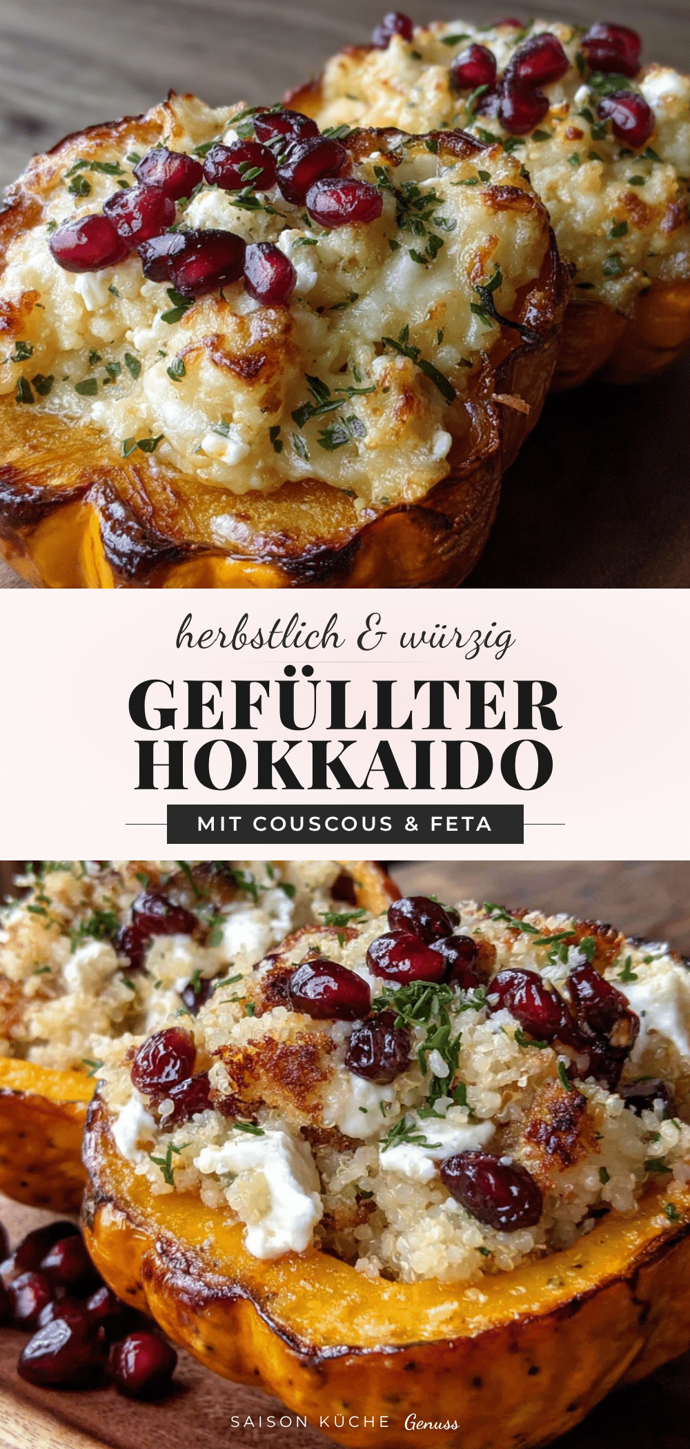 gefüllter Hokkaido-Kürbis mit Couscous recipe