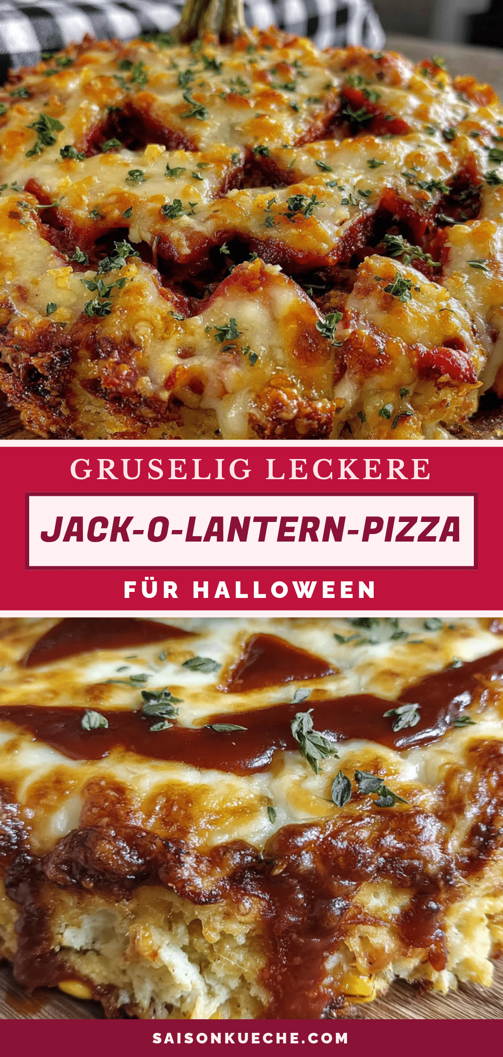 Jack-O-Lantern-Pizza recipe