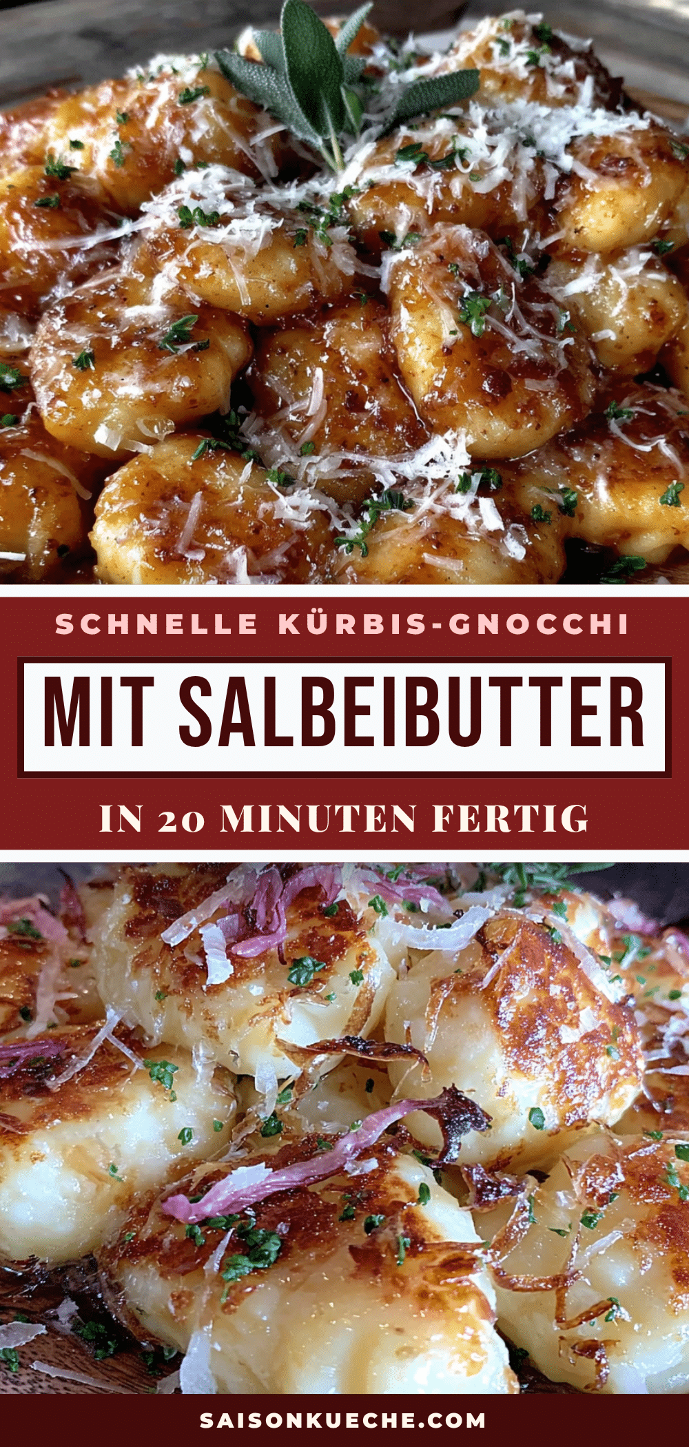 Kürbis-Gnocchi mit Salbeibutter recipe