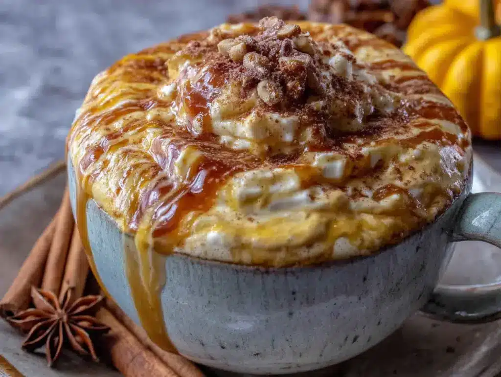Perfekter Pumpkin Spice Latte mit Kürbispüree - featured image