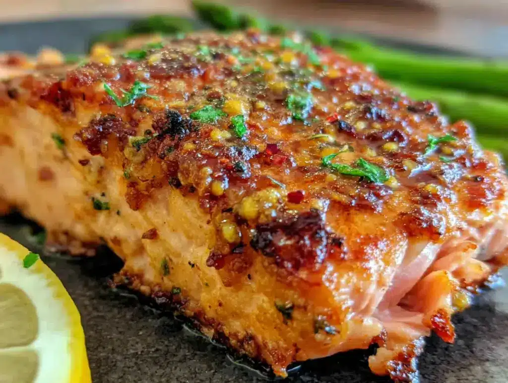 Airfryer-Lachs mit Honig-Senf-Kruste - featured image