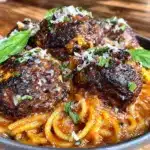 Blutrote Spaghetti Halloween Rezept - featured image