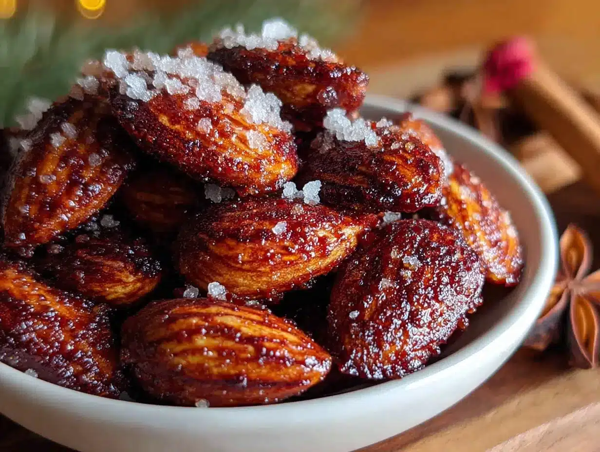 Einfache gebrannte Mandeln im Airfryer preparation steps