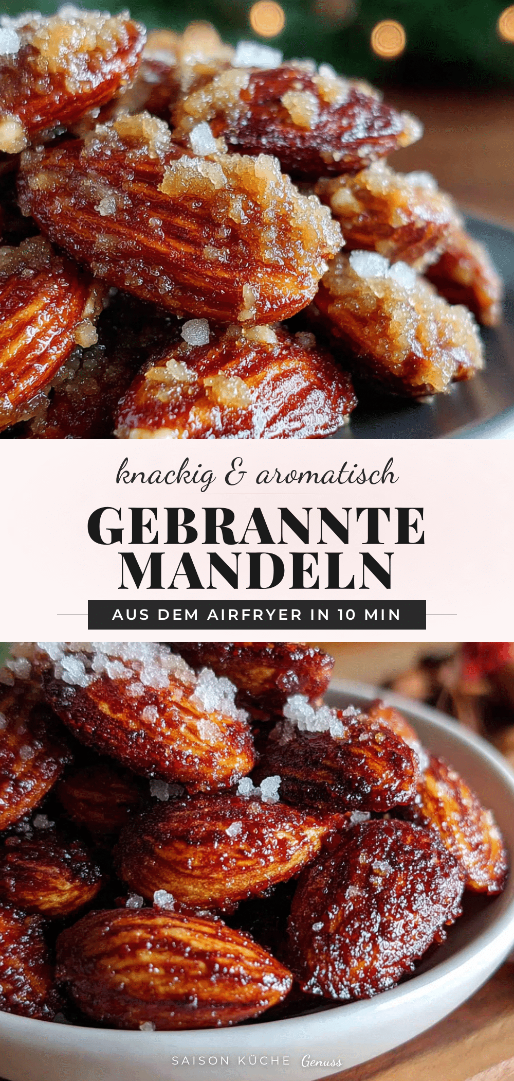 Einfache gebrannte Mandeln im Airfryer recipe
