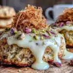 Einfache Pistazien-Plätzchen mit weißer Schokolade und Kataifi-Crunch - featured image