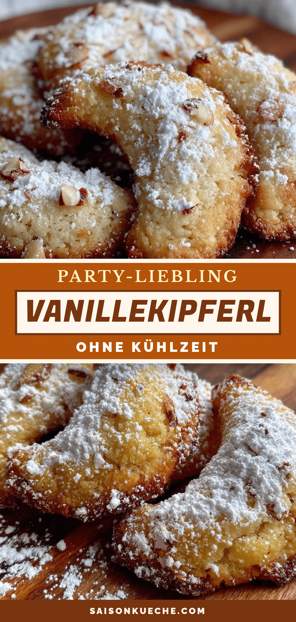 Einfache Vanillekipferl ohne Kühlzeit recipe
