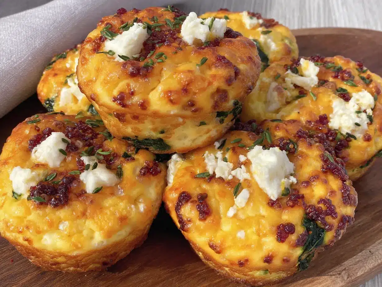 Feta-Spinat-Muffins preparation steps