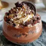 Friedhofs-Erdkuchen im Glas mit Oreo-Erde - featured image
