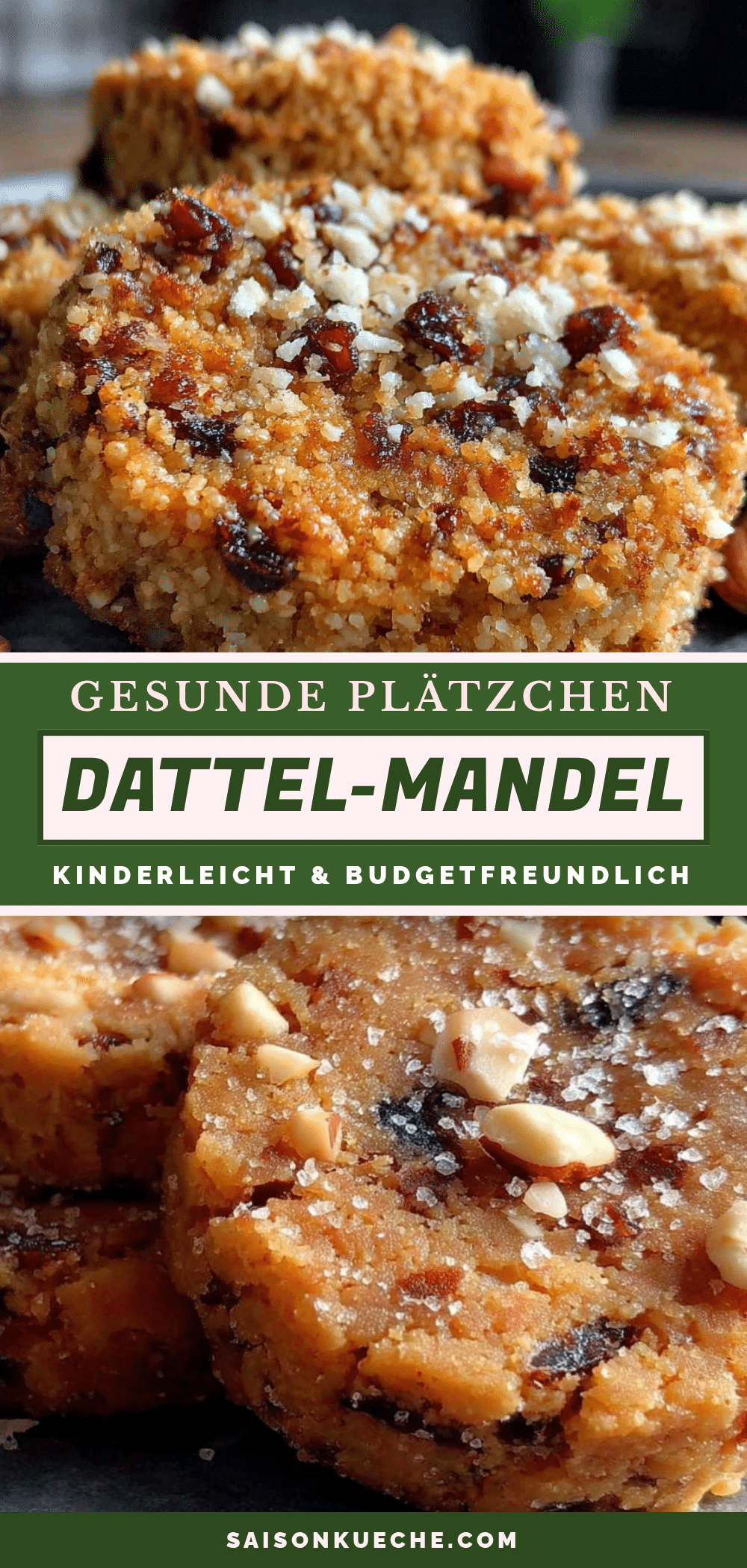 Gesunde Dattel-Mandel-Plätzchen recipe