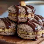 glutenfreie Haselnussmakronen mit Schokotunke - featured image