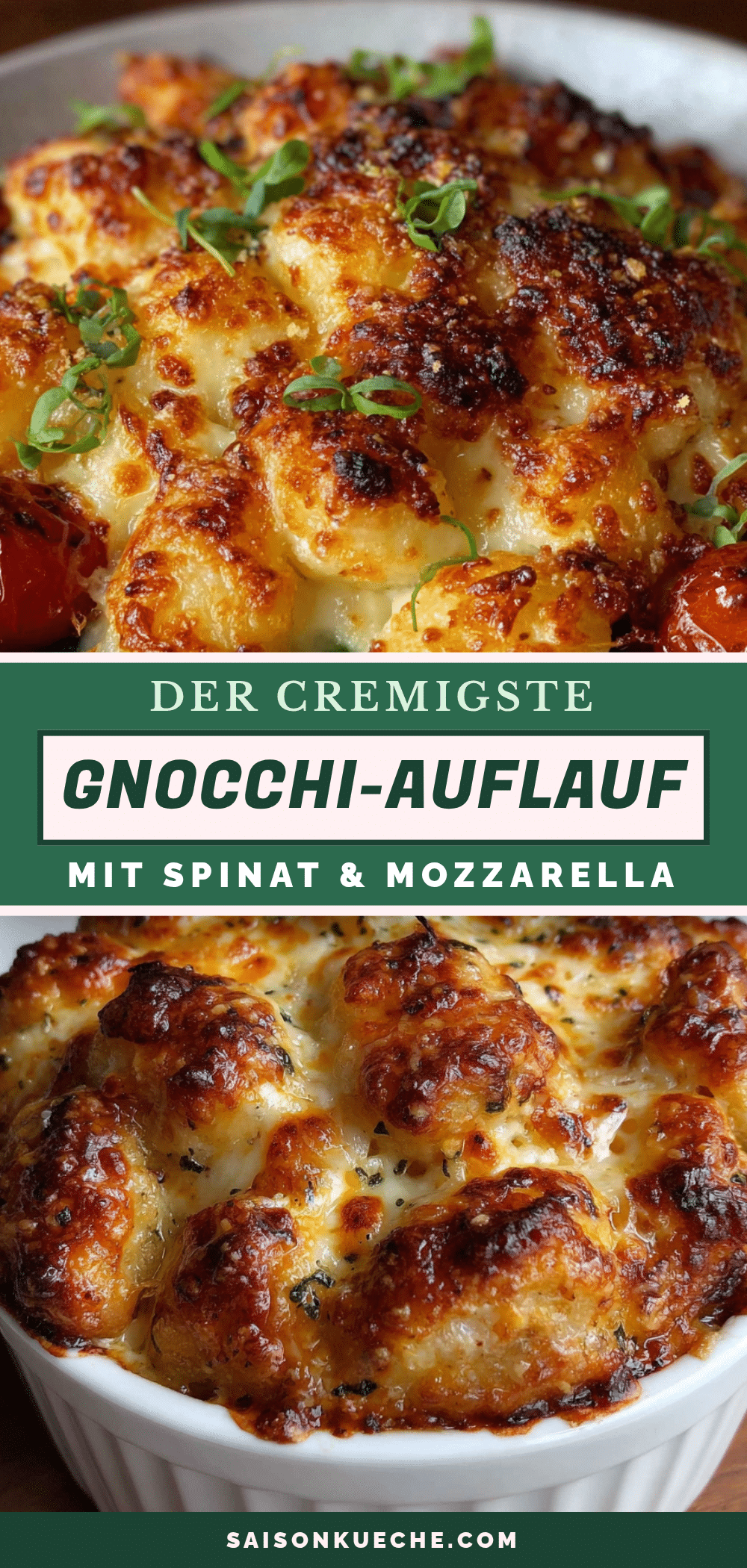 Gnocchi-Auflauf mit Spinat recipe