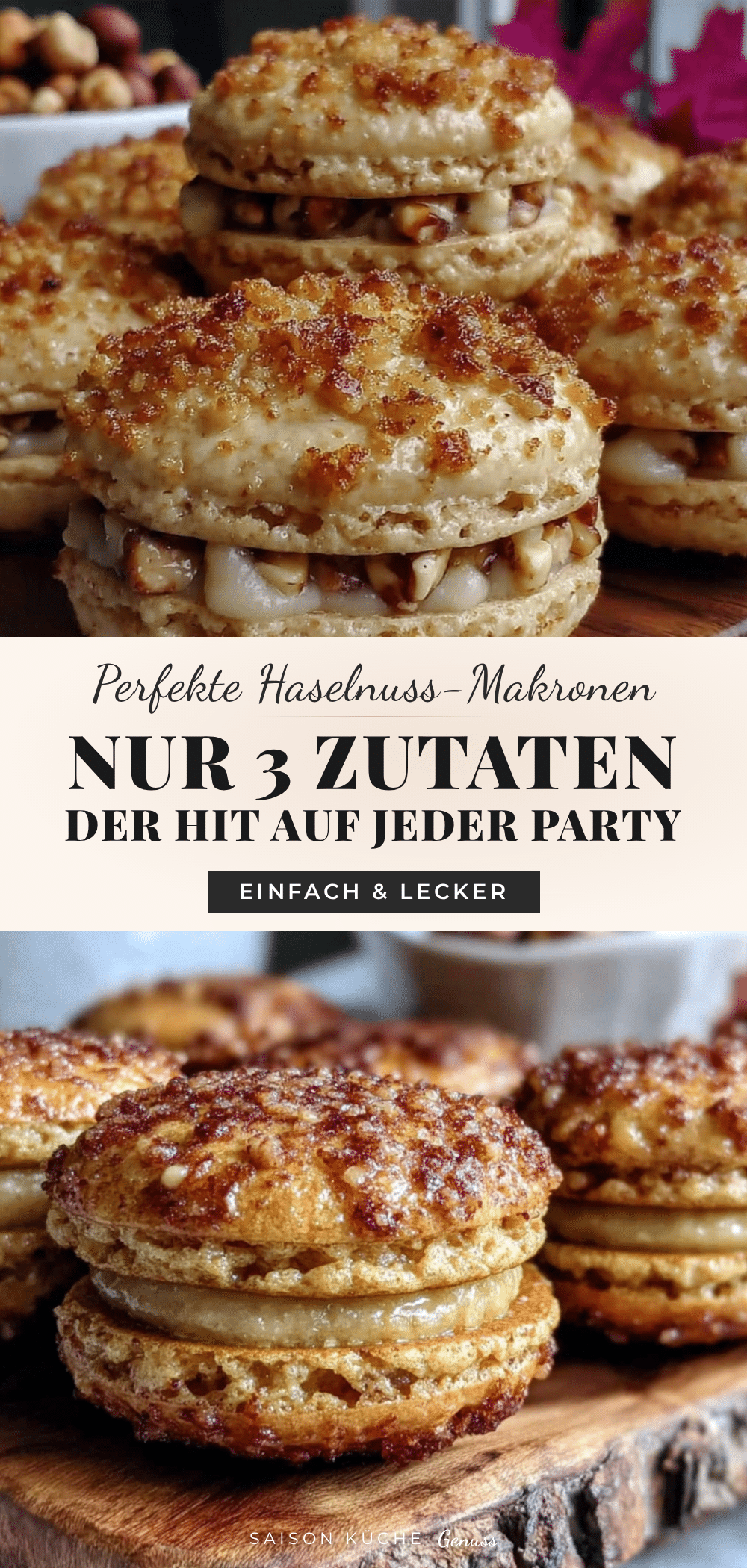 Haselnuss-Makronen aus 3 Zutaten recipe