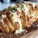 Hasselback-Kartoffeln mit Knoblauchbutter - featured image