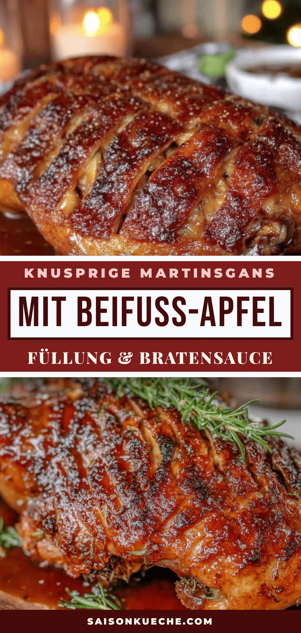 Knusprige Martinsgans mit Beifußfüllung recipe