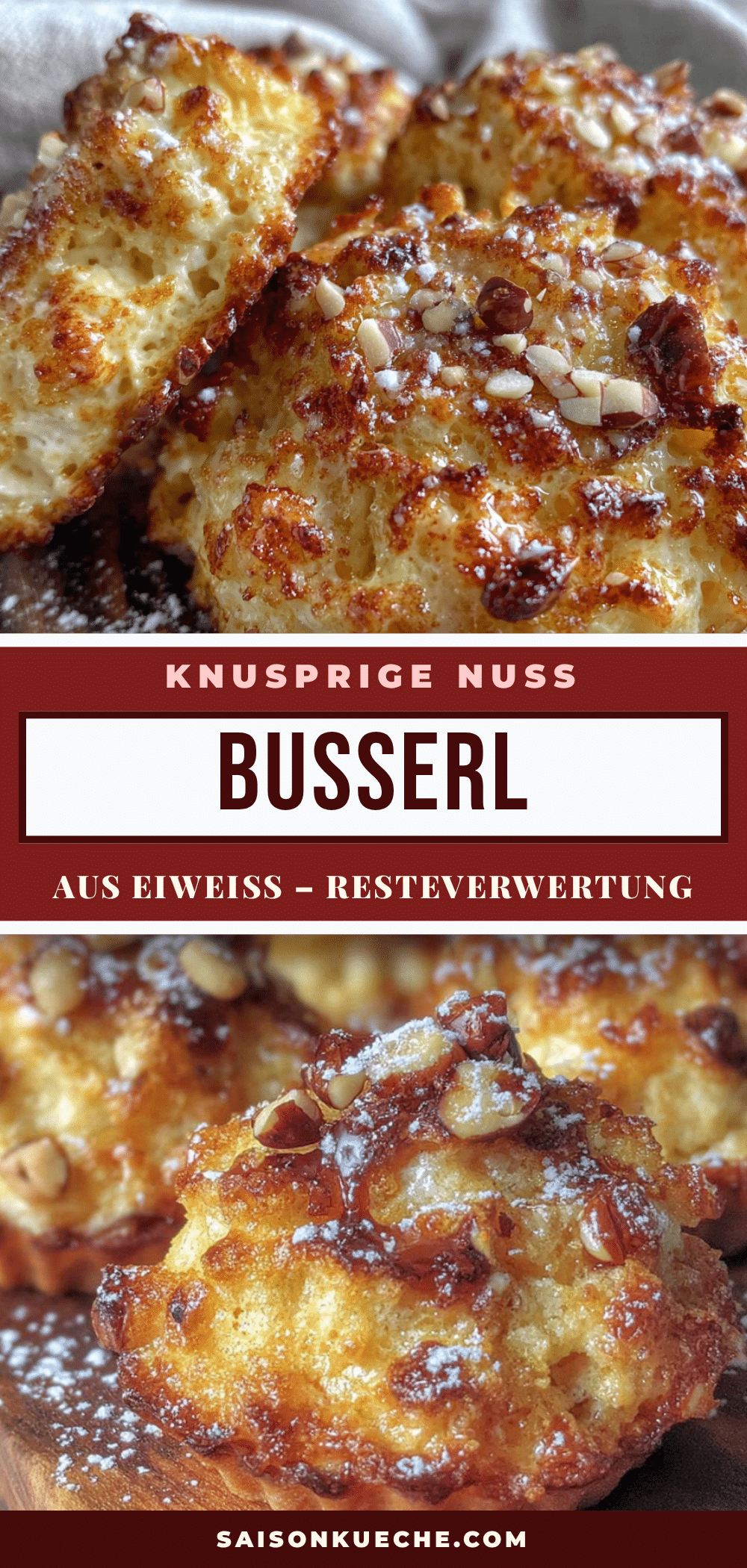 Knusprige Nuss-Busserl aus Eiweiß recipe