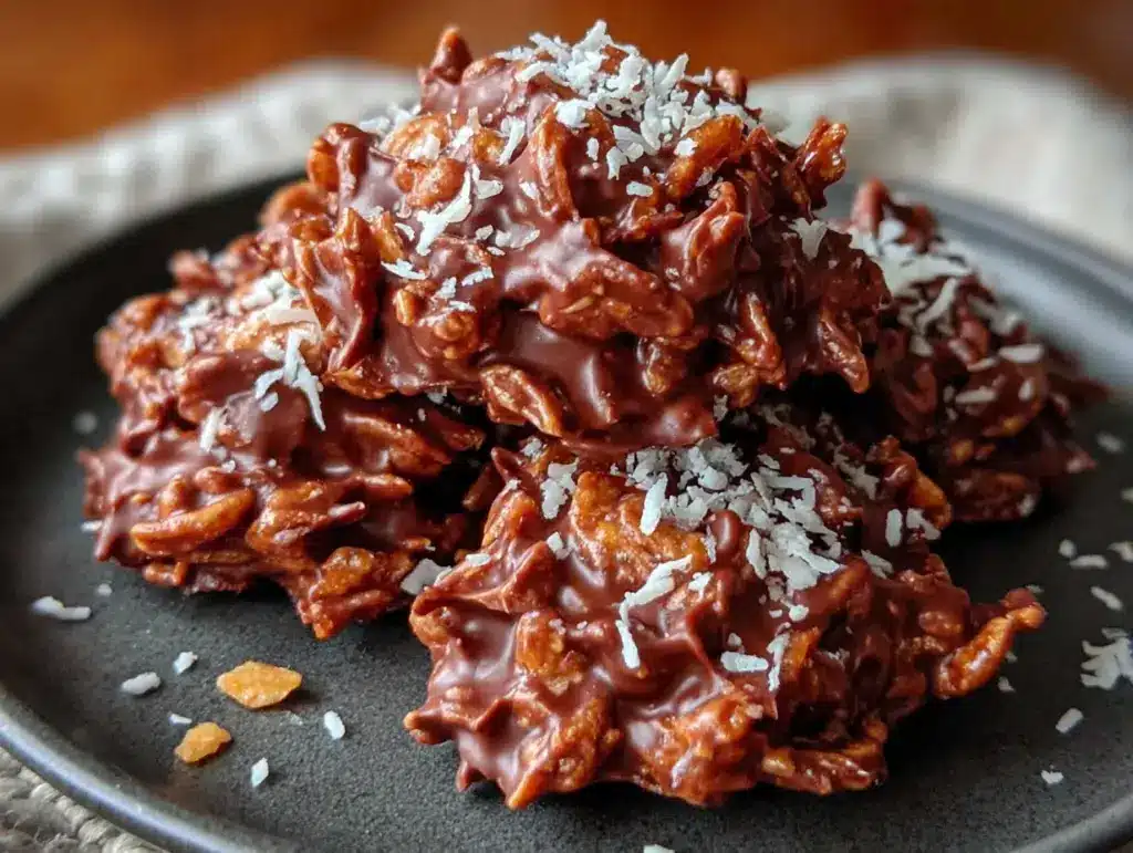 Knusprige Schoko-Crossies mit Kokos - featured image