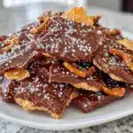 knusprige Schokocrossies mit Cornflakes und Salzbrezeln - featured image