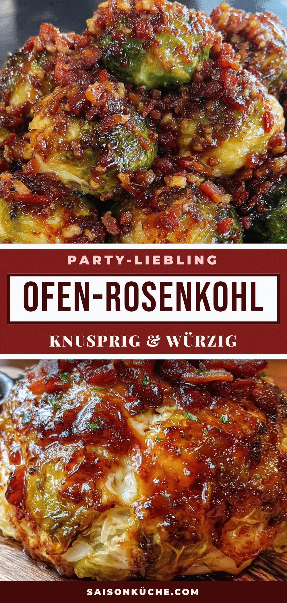 knuspriger Ofen-Rosenkohl mit Honig-Senf-Glasur recipe