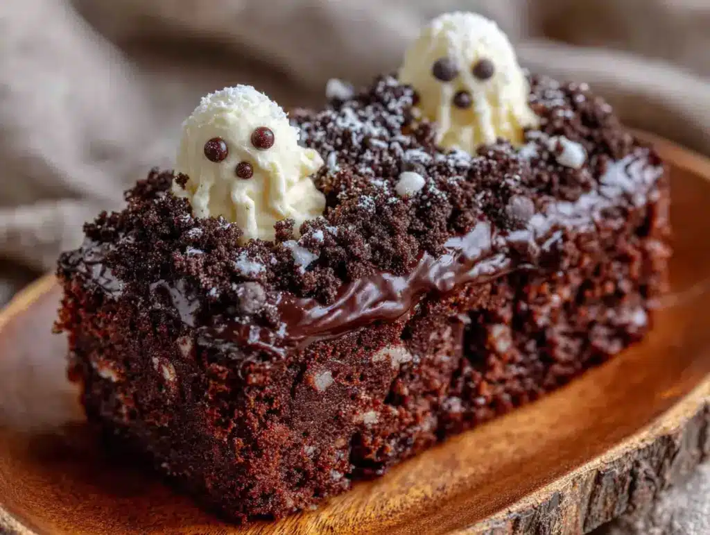 Leichter Friedhofs-Schokokuchen mit Oreo-Erde - featured image