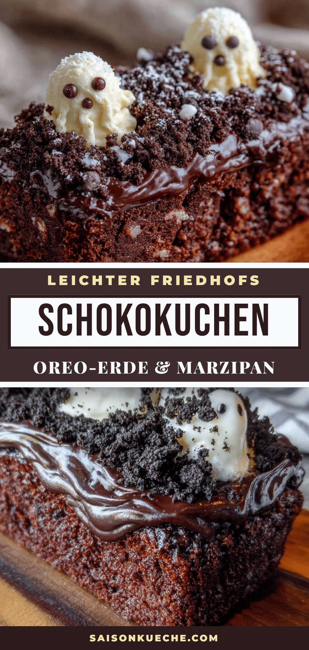 Leichter Friedhofs-Schokokuchen mit Oreo-Erde recipe