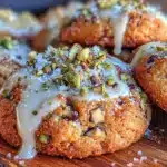 Pistazien-Plätzchen mit weißer Schokolade und Meersalz - featured image