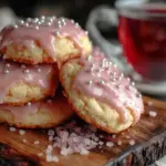 Punschkekse mit rosa Zuckerglasur - featured image