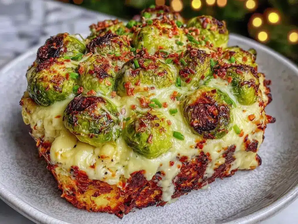 Rosenkohl-Auflauf mit Ziegenkäse - featured image