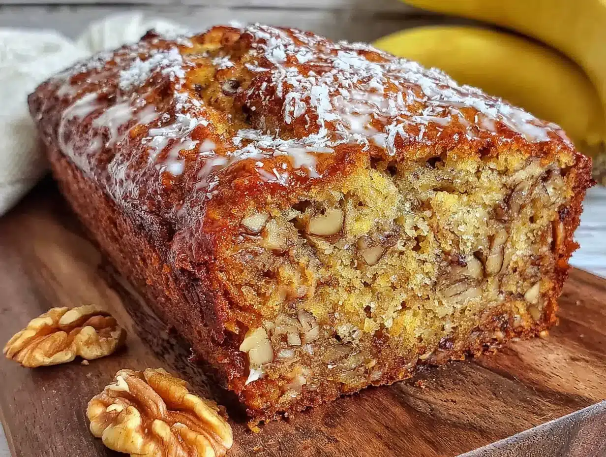 Saftiges Bananenbrot mit Zimt und Walnüssen preparation steps