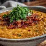 Schnelle Linsen-Kokos-Suppe mit Spinat - featured image
