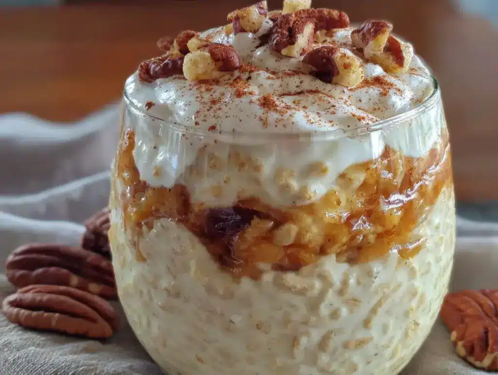 Schnelle Overnight Oats mit Apfelkuchen-Geschmack - featured image