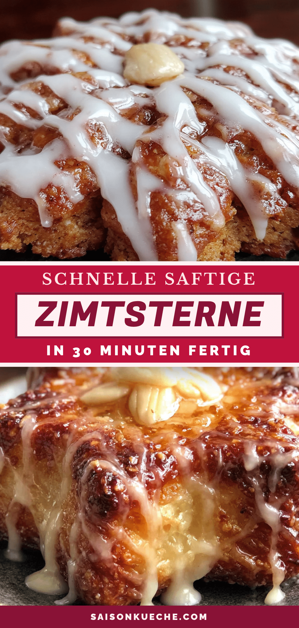 Schnelle saftige Zimtsterne recipe