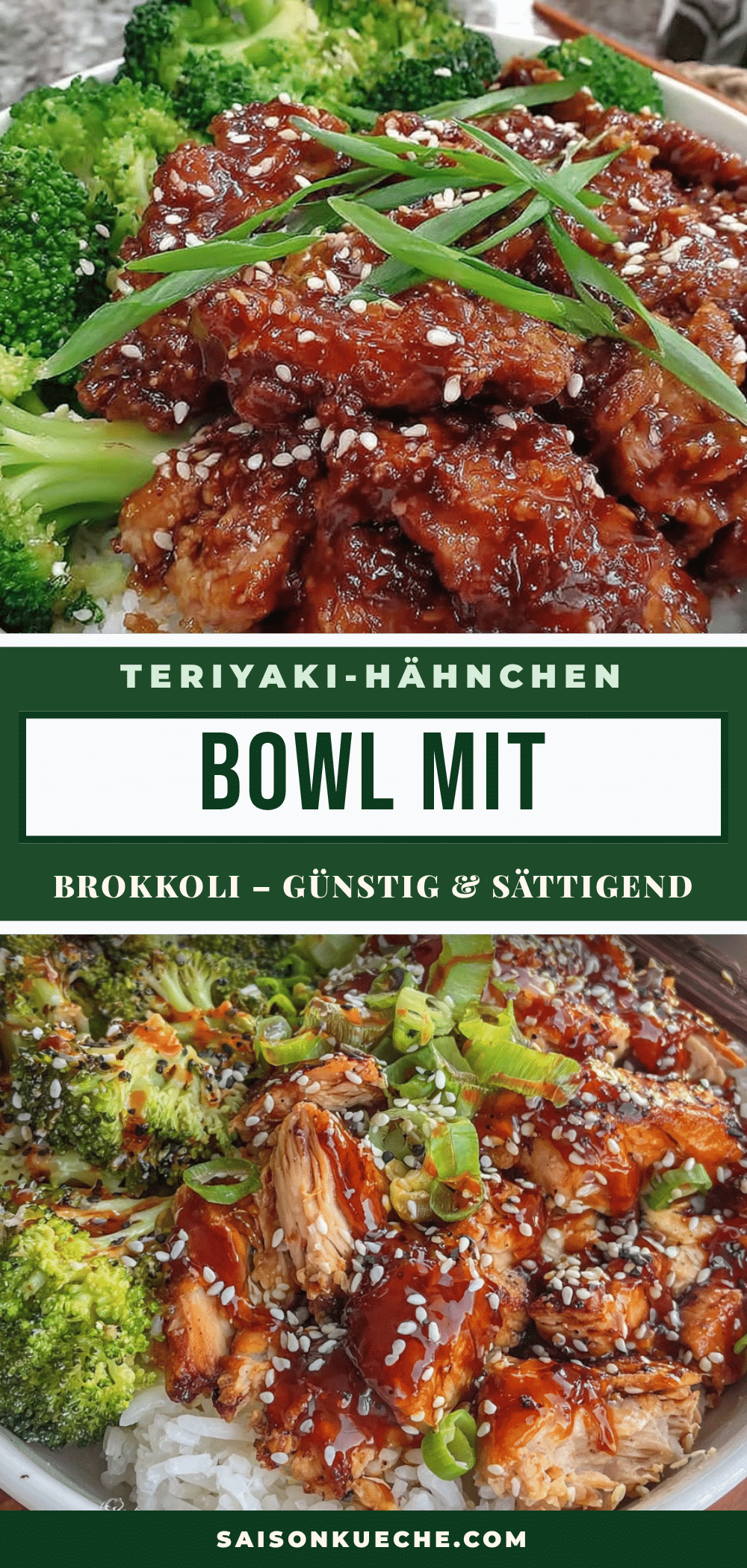 Schnelle Teriyaki-Hähnchen-Bowl mit Brokkoli recipe