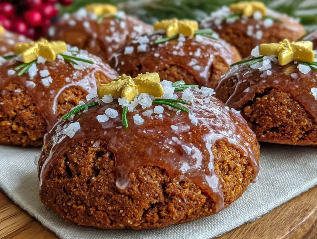 vegane Lebkuchen-Plätzchen mit Aquafaba-Glasur - featured image