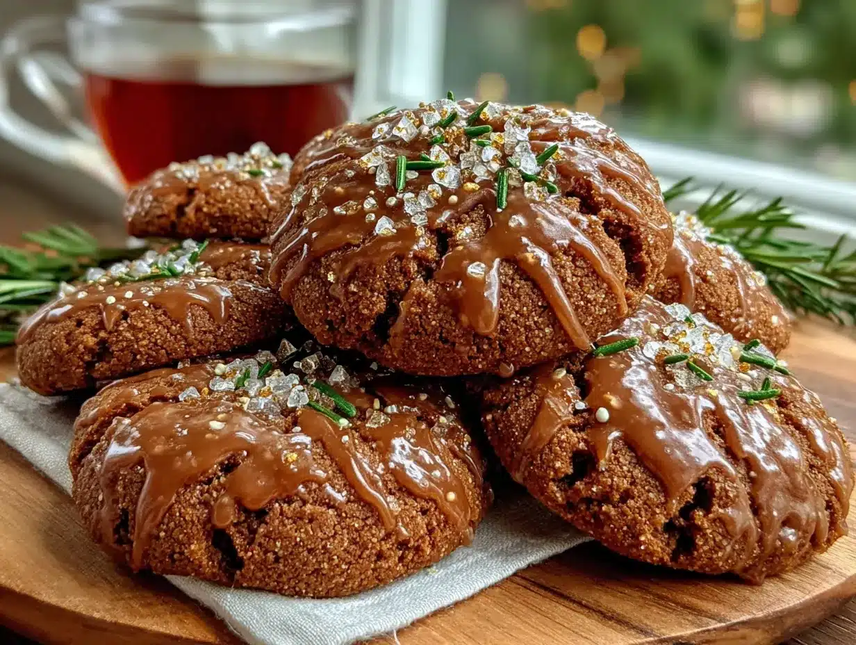 vegane Lebkuchen-Plätzchen mit Aquafaba-Glasur preparation steps