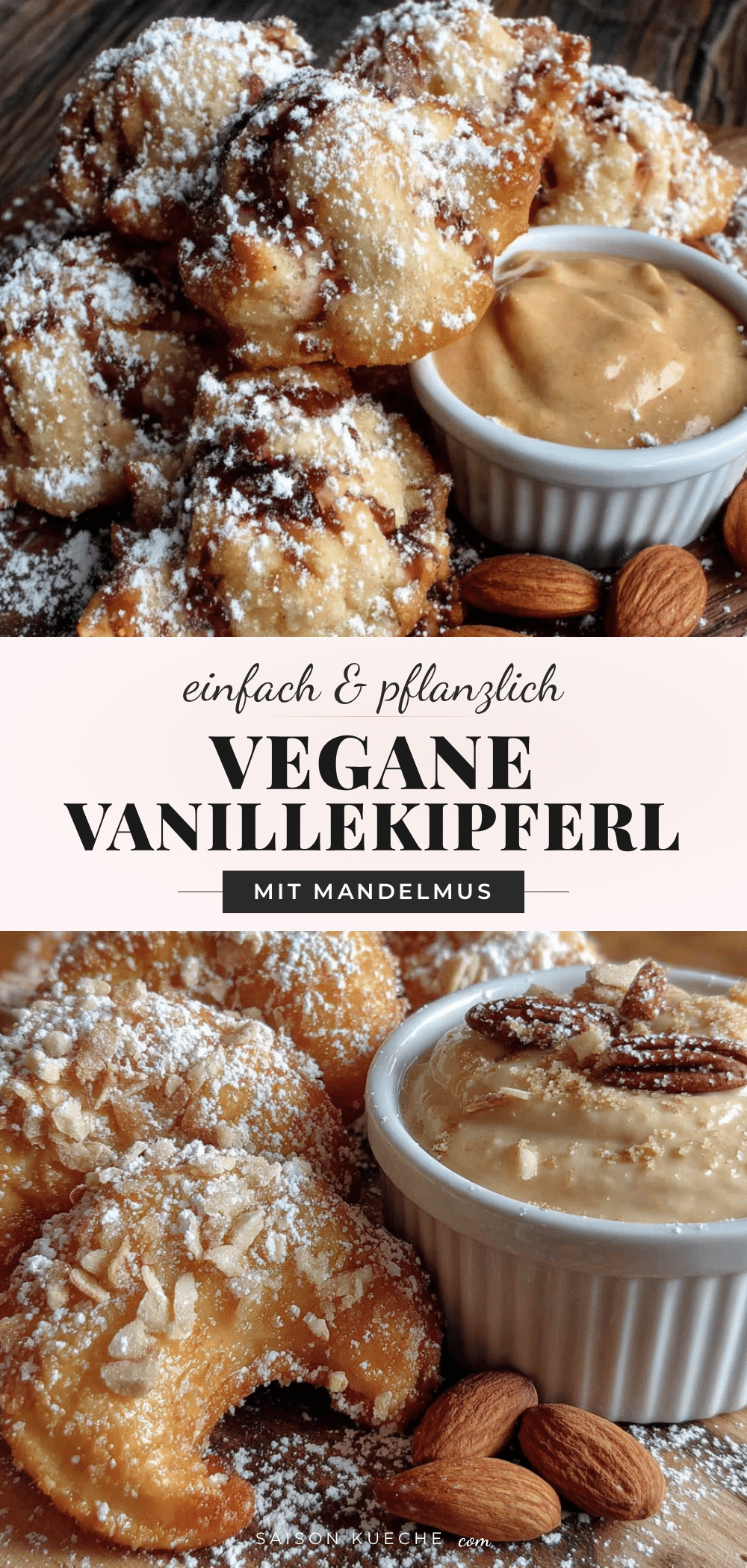 vegane Vanillekipferl mit Mandelmus recipe