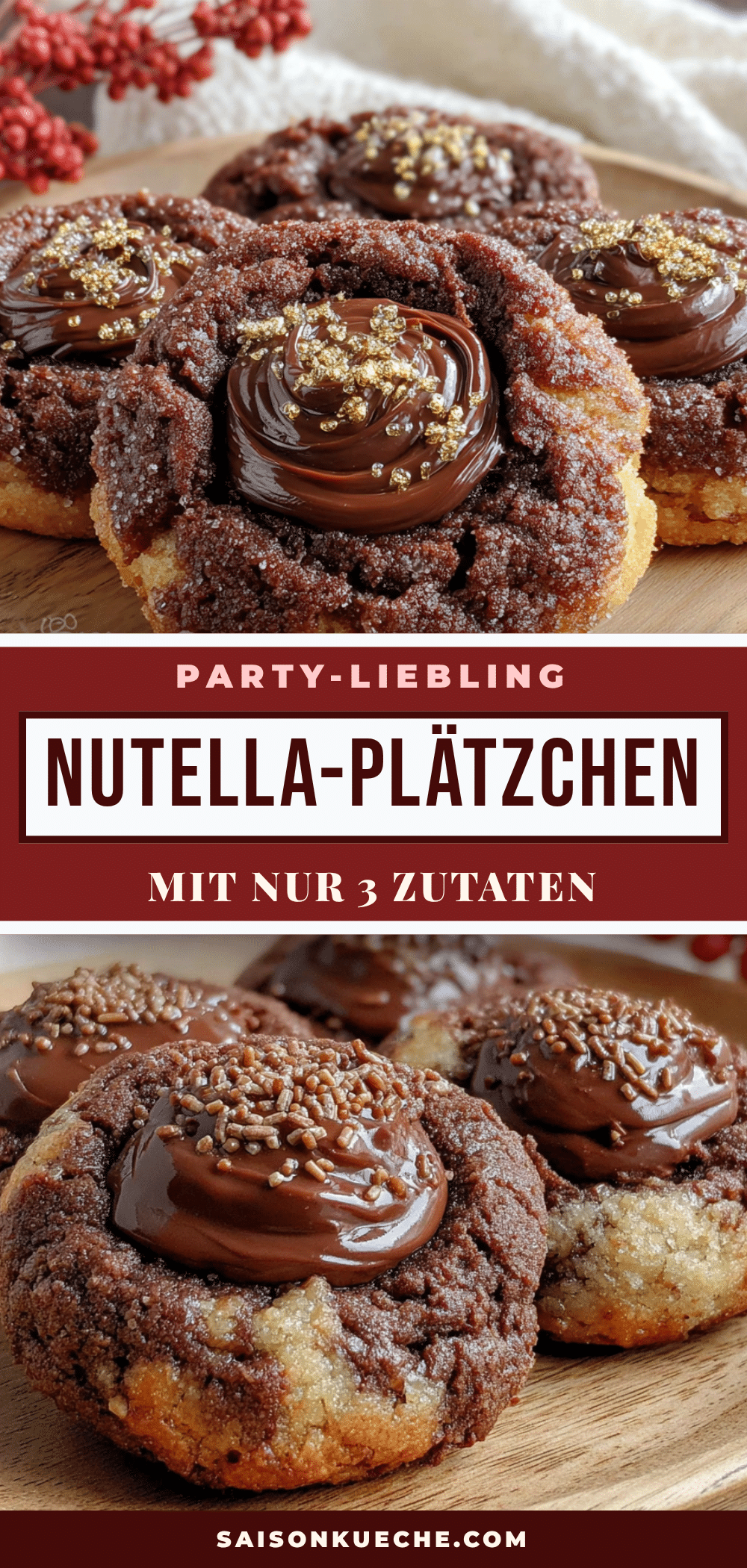 Weiche Nutella-Plätzchen recipe