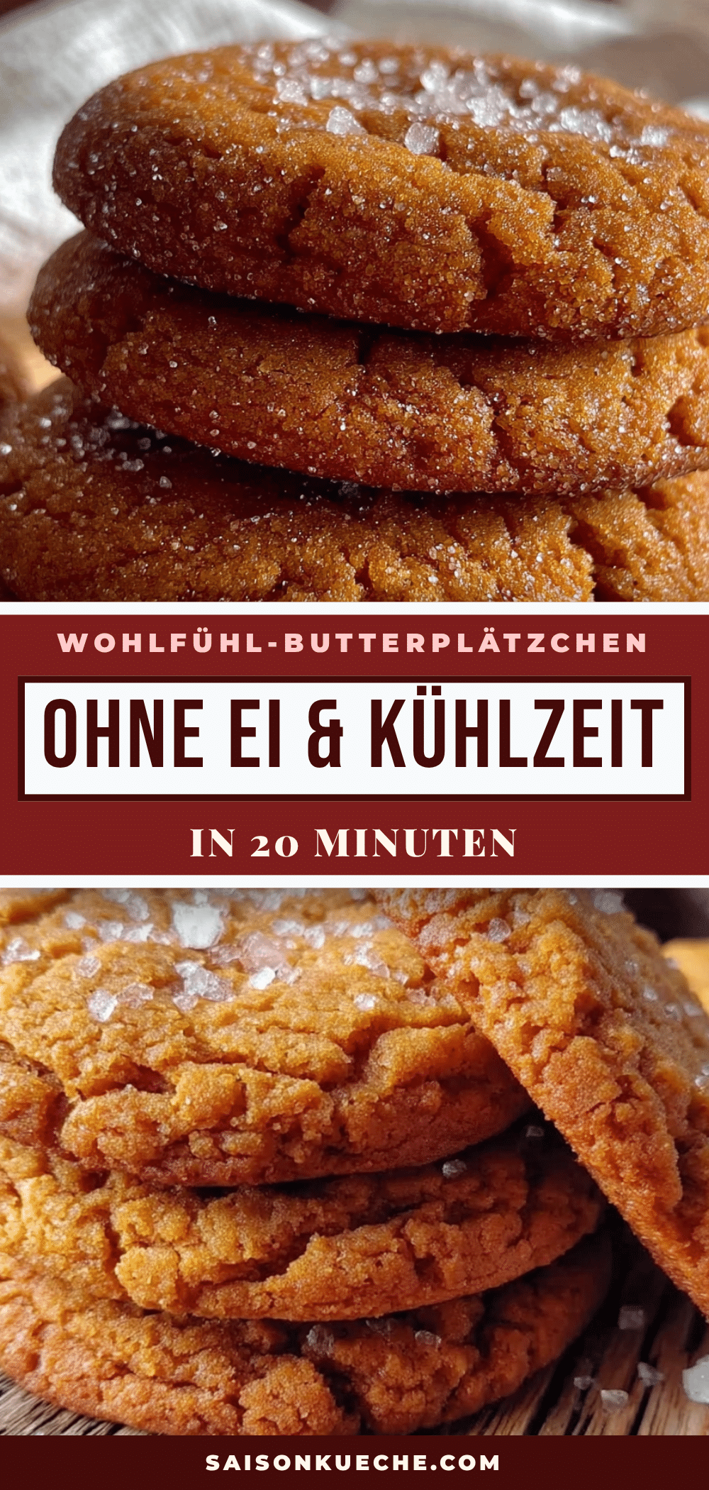 Wohlfühl-Butterplätzchen ohne Ei recipe